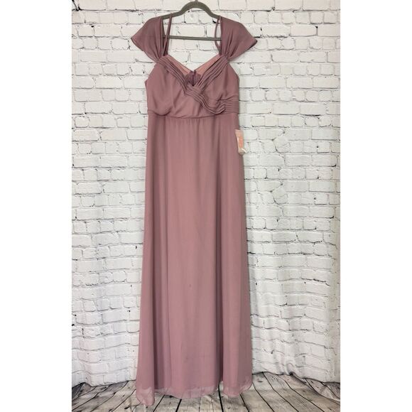 NWT Birdy Grey Womens Spence Convertible Bridesmaid Dress XXL Dark Mauve Wedding - Picture 4 of 16
